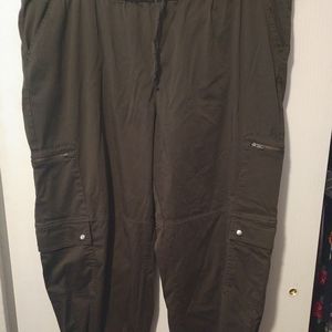 Dark Olive Cargo Pants